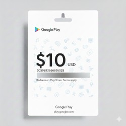 بطاقة جوجل بلي 10 دولار