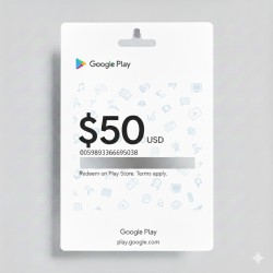بطاقة جوجل بلي 50 دولار